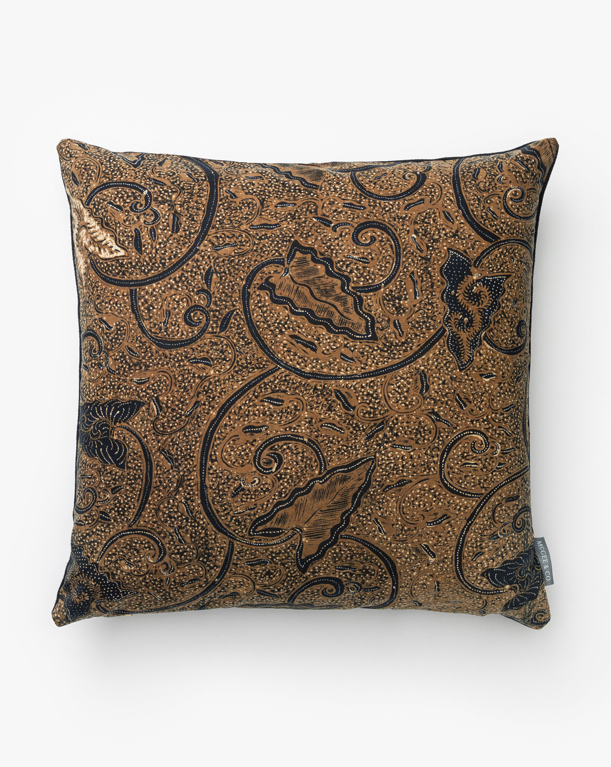 Tangren, Vintage Brown Leaf Pillow Cover No. 1