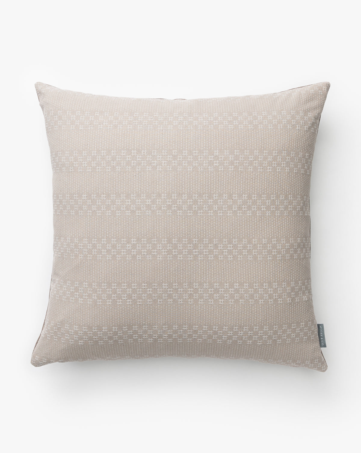 Tangren, Vintage Gray Crosshatch Pillow Cover No. 1