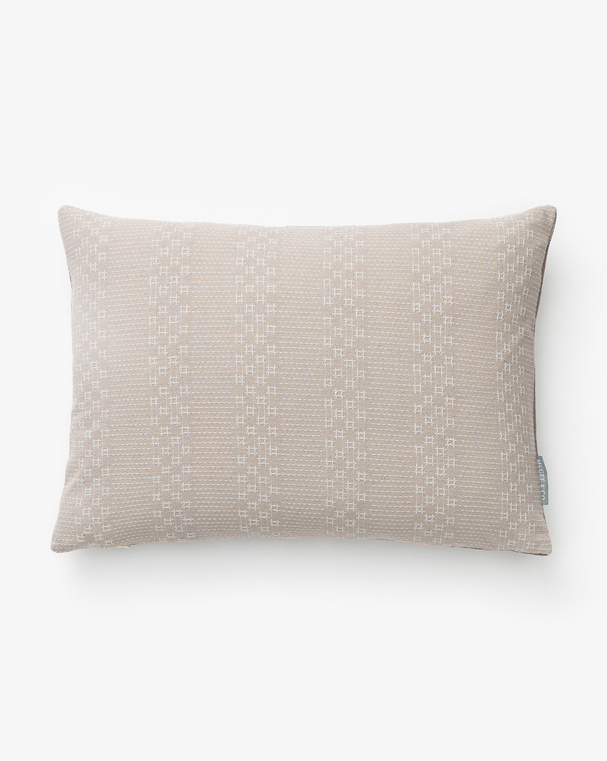Tangren, Vintage Gray Crosshatch Pillow Cover No. 4