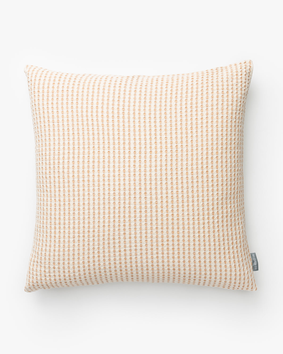 Tangren, Vintage Orange Waffle Check Pillow Cover No. 1