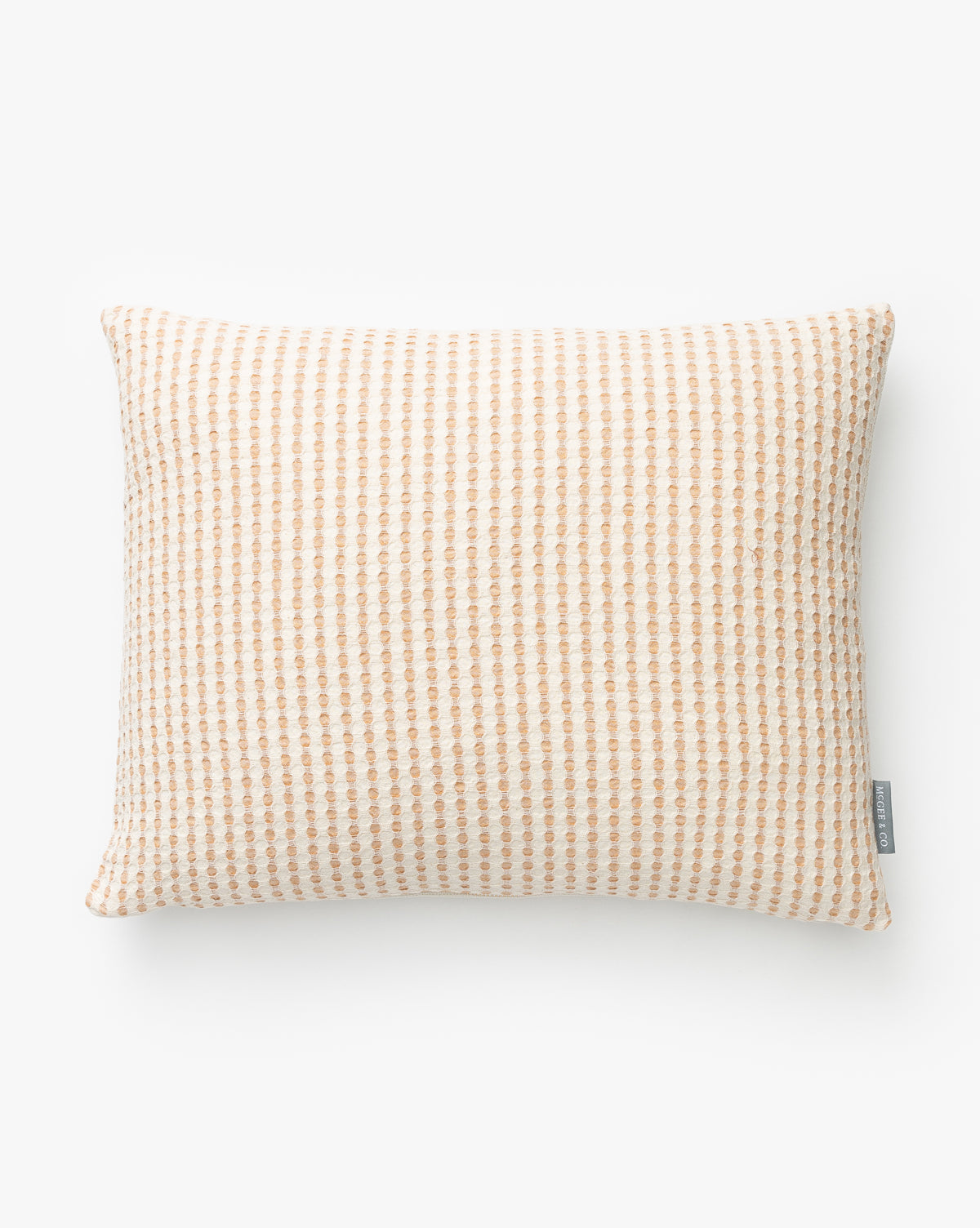 Tangren, Vintage Orange Waffle Check Pillow Cover No. 2