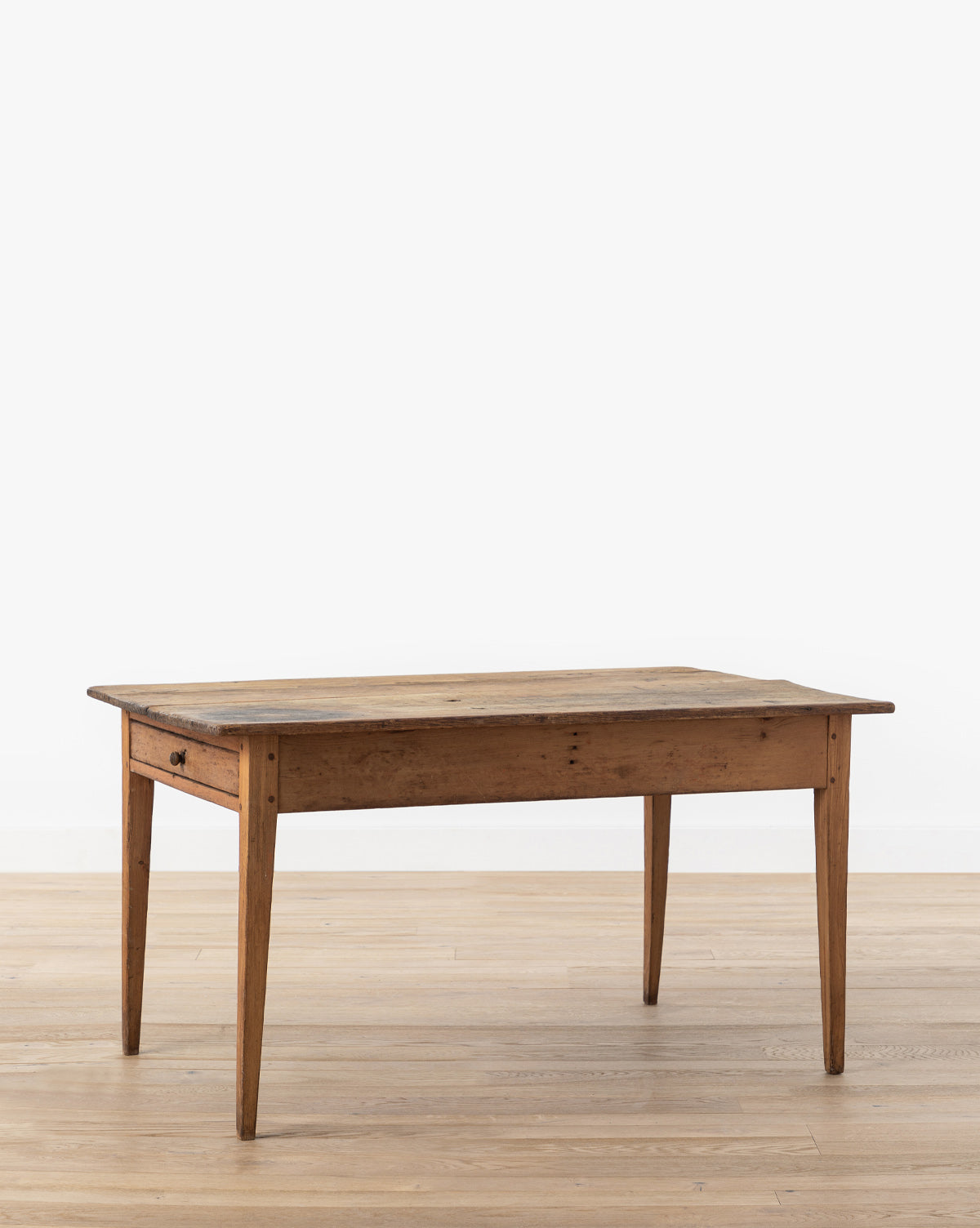 McGee & Co., Vintage Wooden Farm Table with Drawer