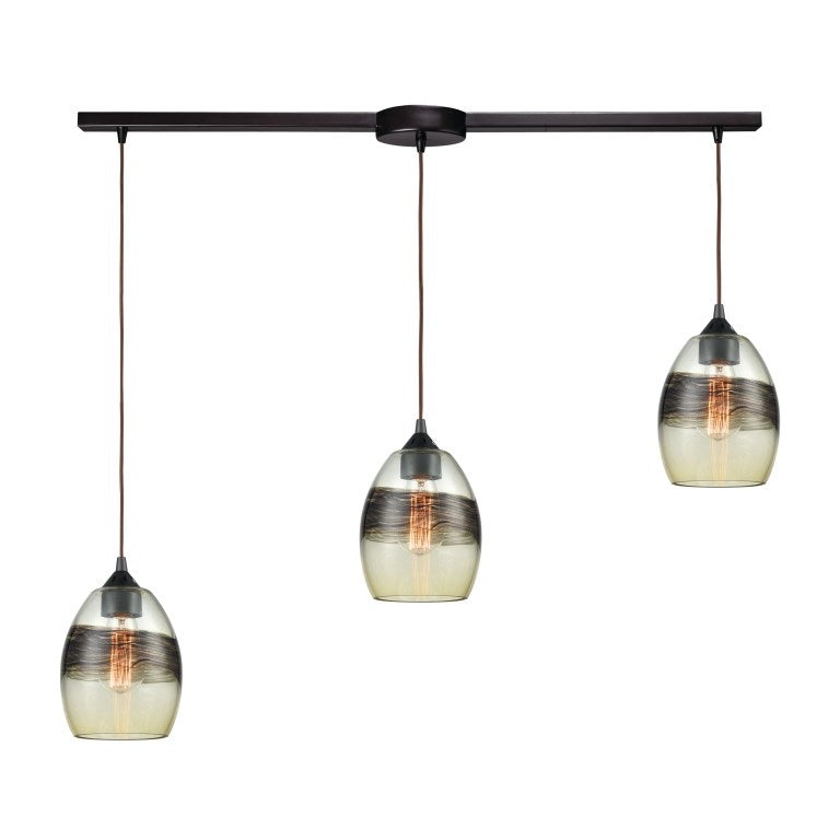 Elk Home, Whisp 38'' Wide 3-Light Multi Pendant - Oil Rubbed Bronze