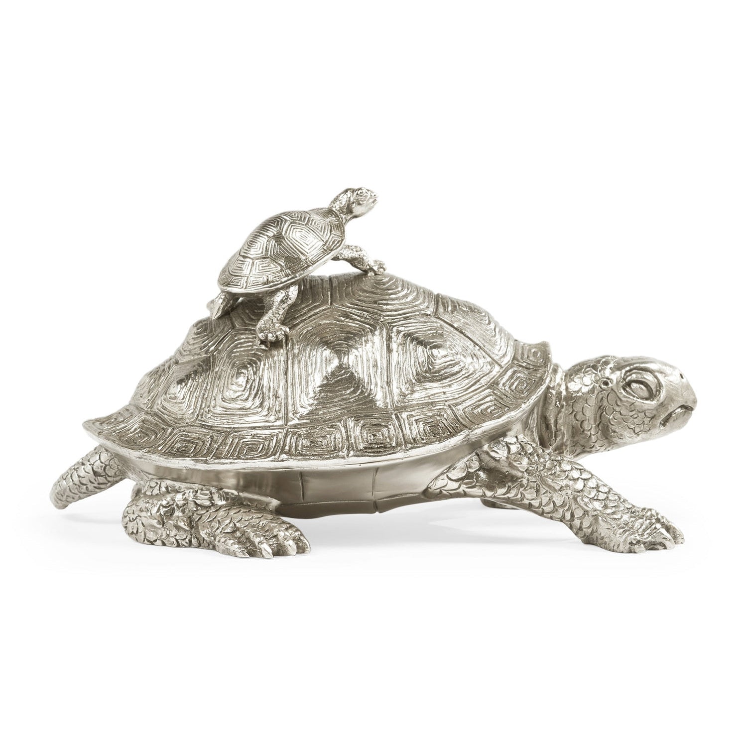 Jonathan Charles, White Brass Turtle Container