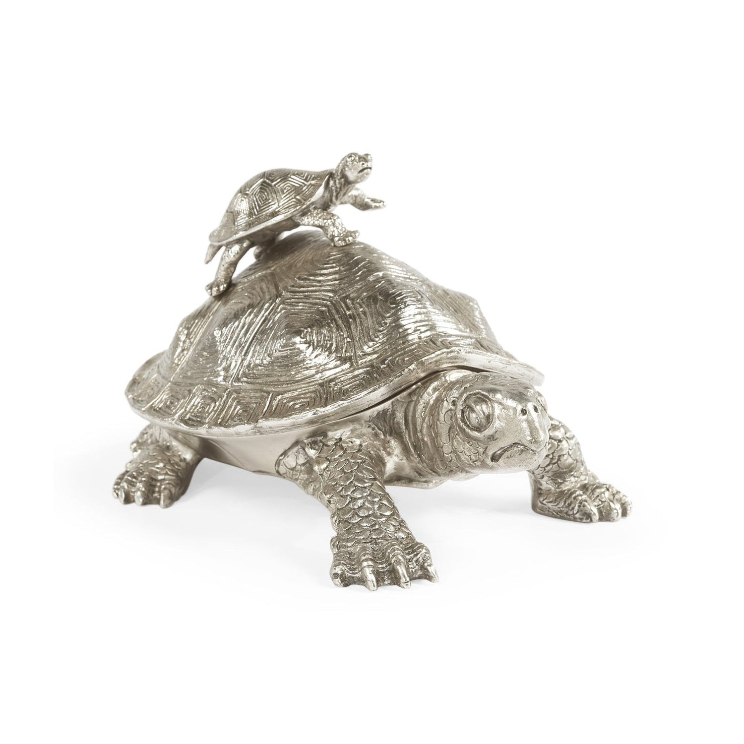 Jonathan Charles, White Brass Turtle Container