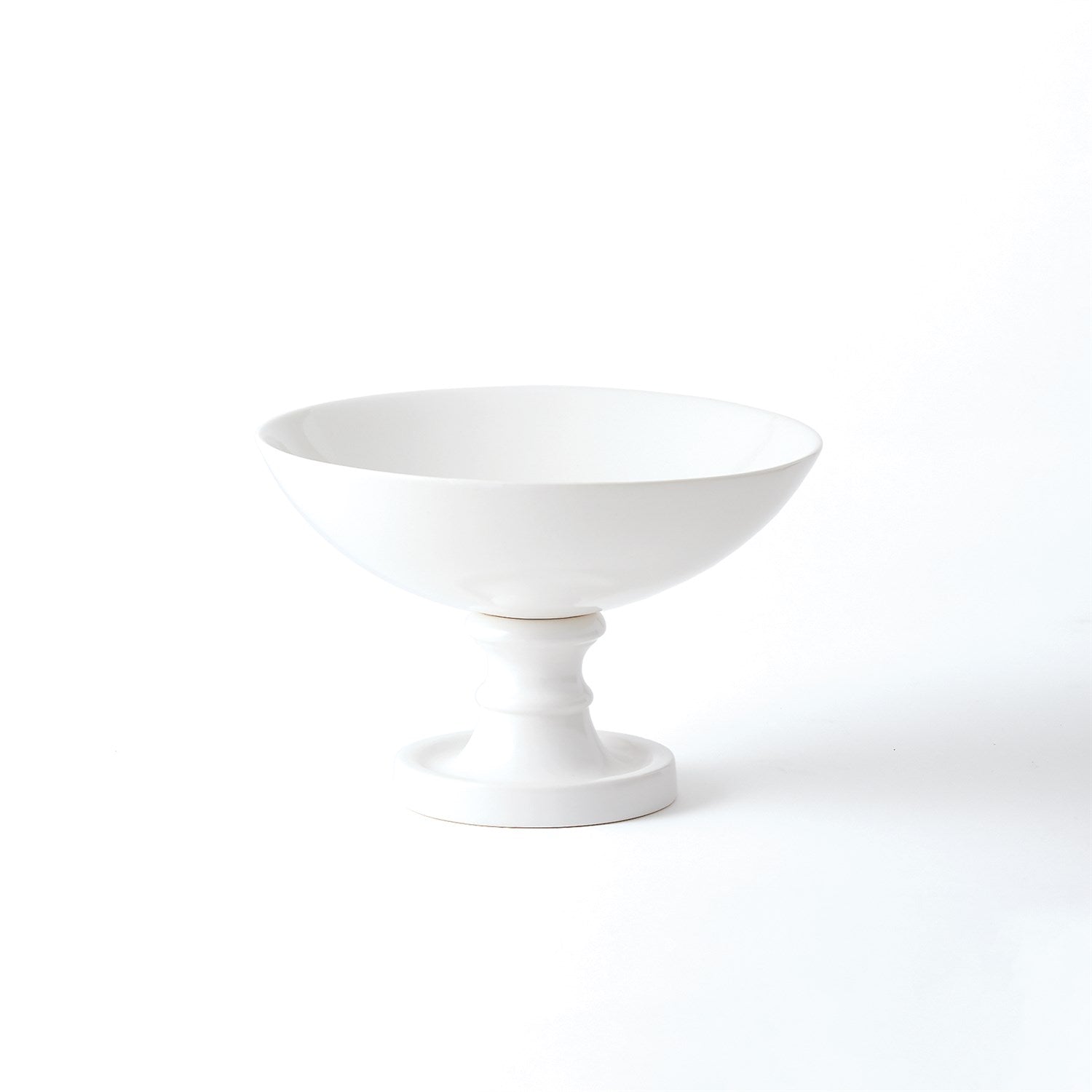 Global Views, White Grand Pedestal Bowl