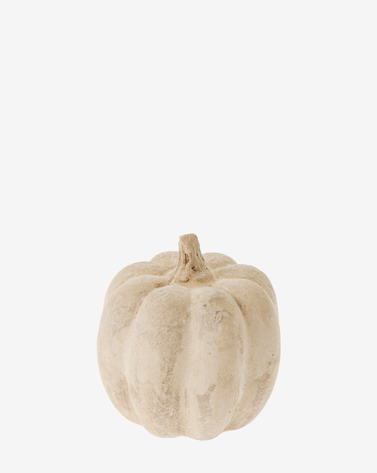 Indaba, White Paper Mache Pumpkin