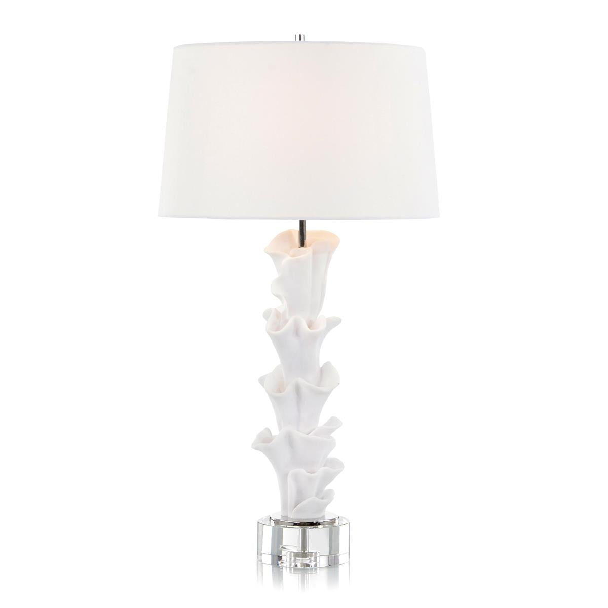 John Richard, White Sculptural Table Lamp