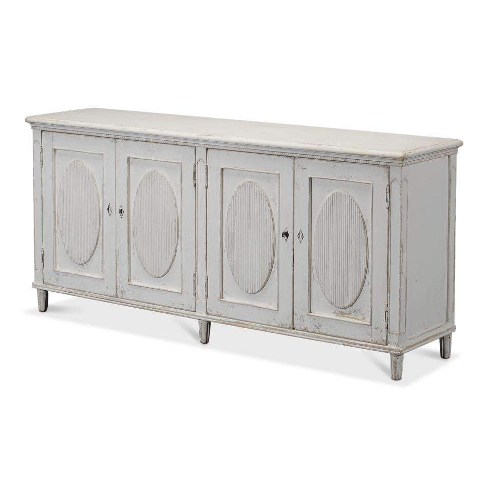 SARREID, Whitewash Ribbon Cabinet