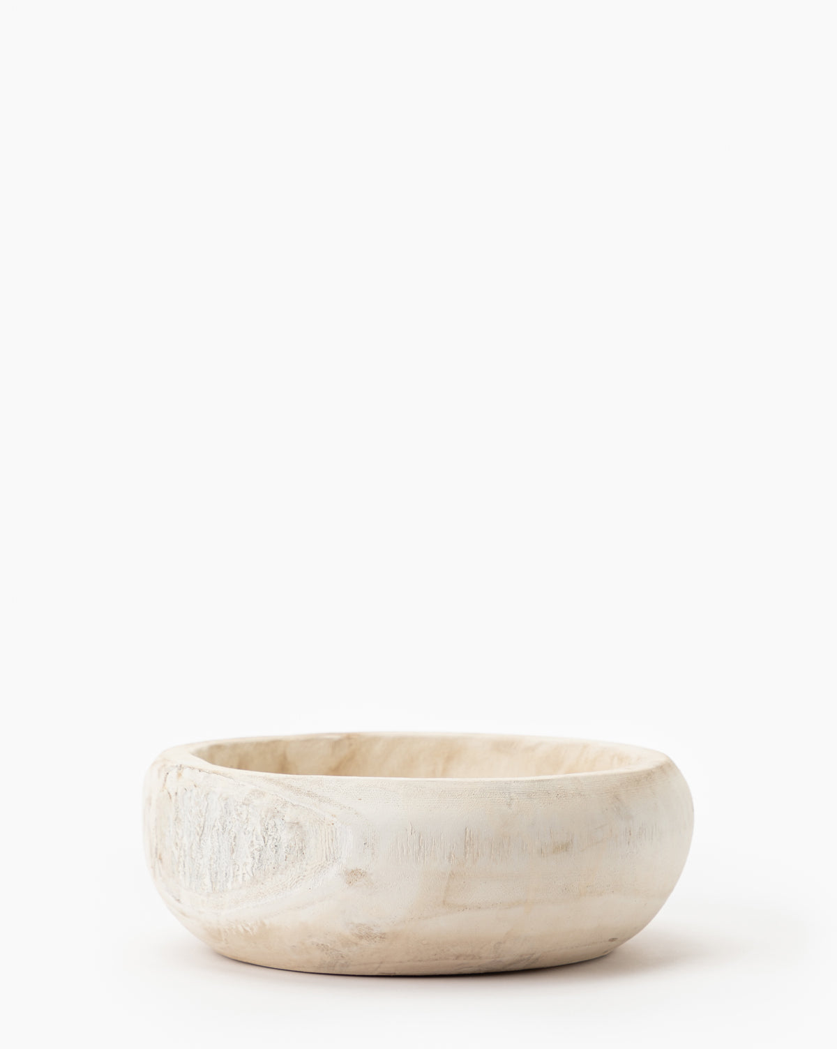 Bloomingville, Whitewashed Wooden Bowl