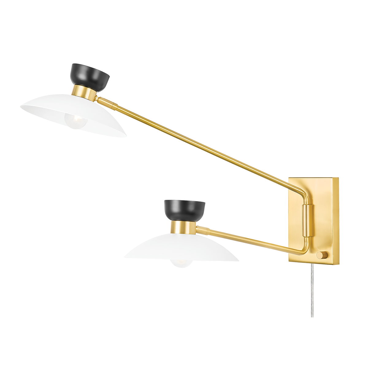 Mitzi, Whitley 2 Light Wall Sconce Plug In