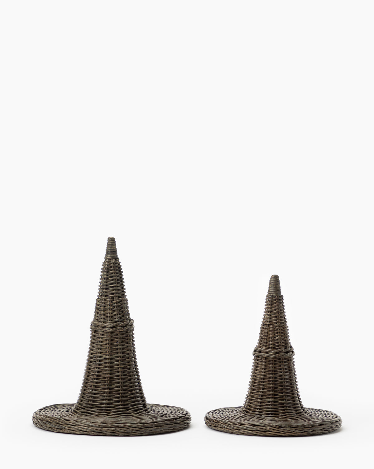 CALFURN MFG. PHILIPPINES, INC., Wicker Witch Hats (Set of 2)