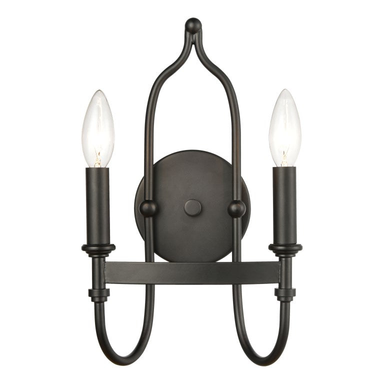 Elk Home, Wickshire 14'' High 2 - Light Sconce