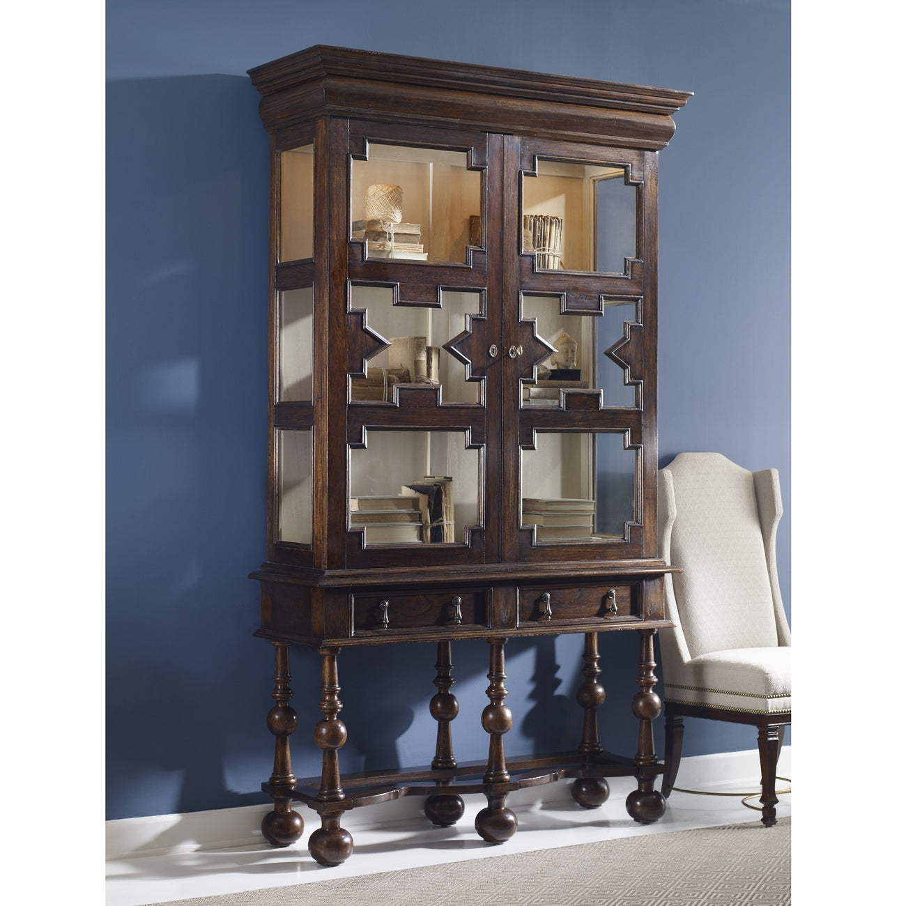 Ambella, William & Mary Tall Cabinet