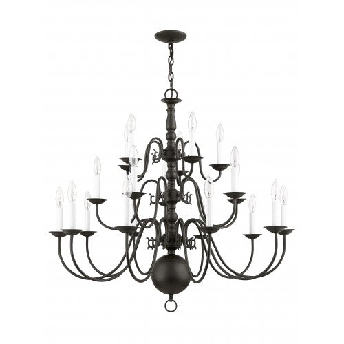 Livex Lighting, Williamsburgh 20 Light Foyer Chandelier