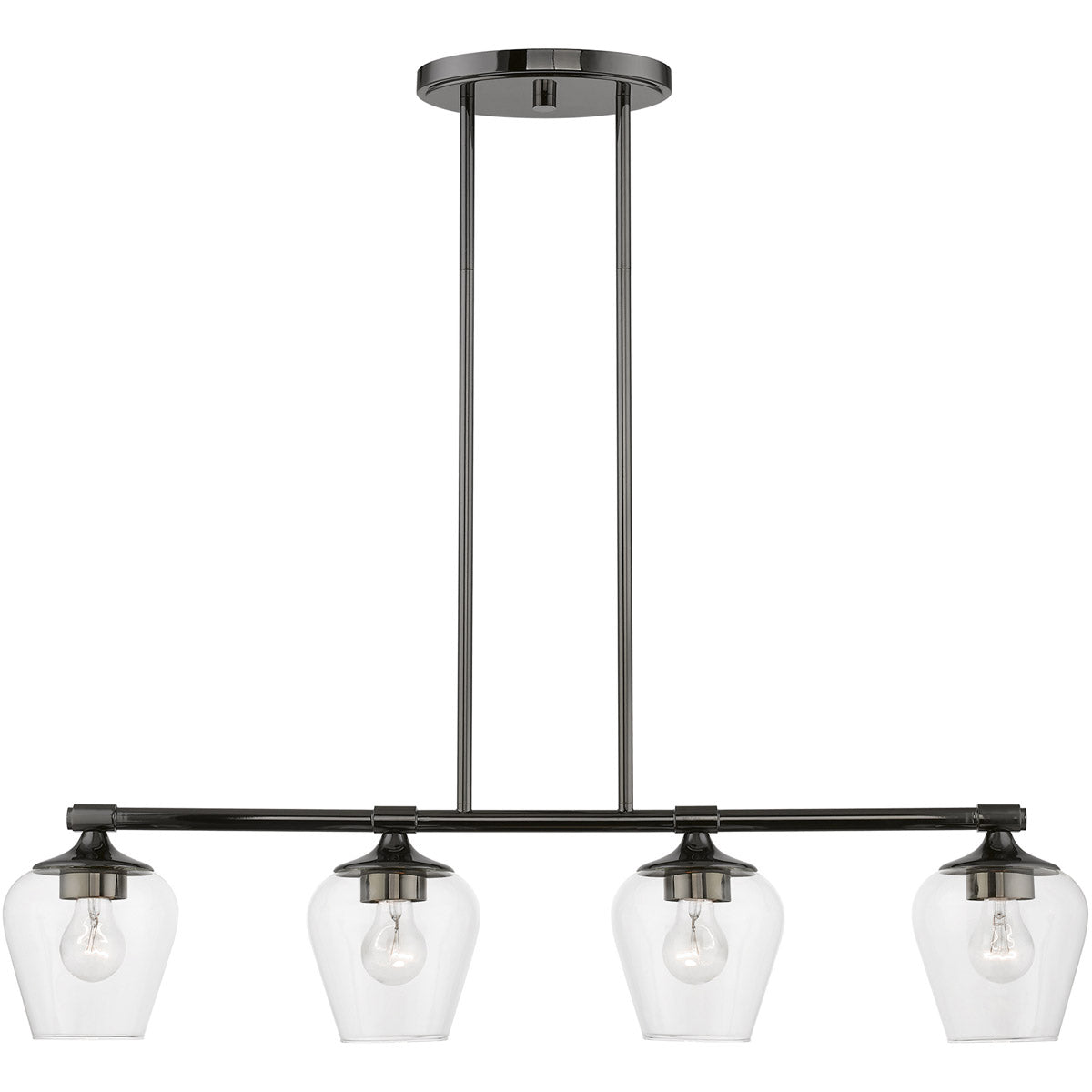 Livex Lighting, Willow 35 Inch 4 Light Linear Suspension Light by Livex Lighting