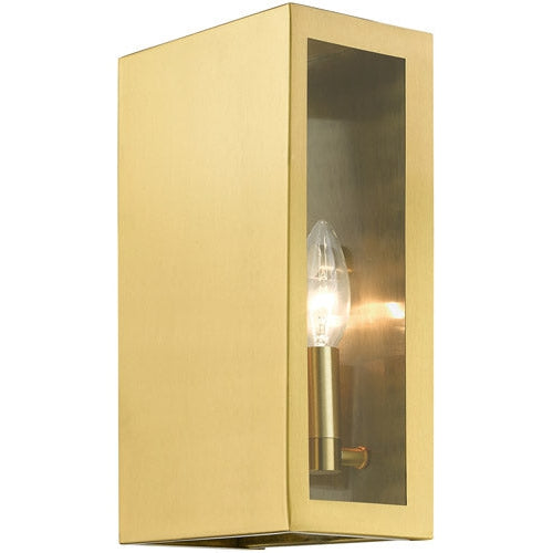 Livex Lighting, Winfield Outdoor ADA Medium Sconce Satin Gold