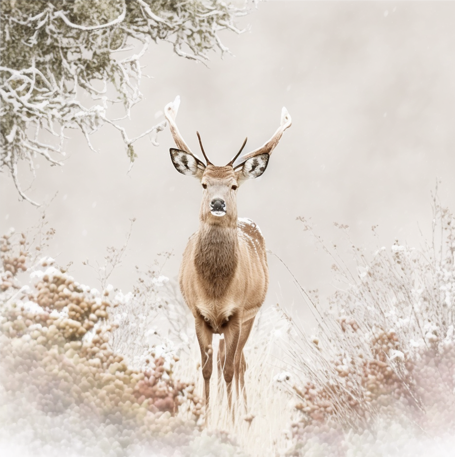 FASart, Winter's Nature : Noble Deer