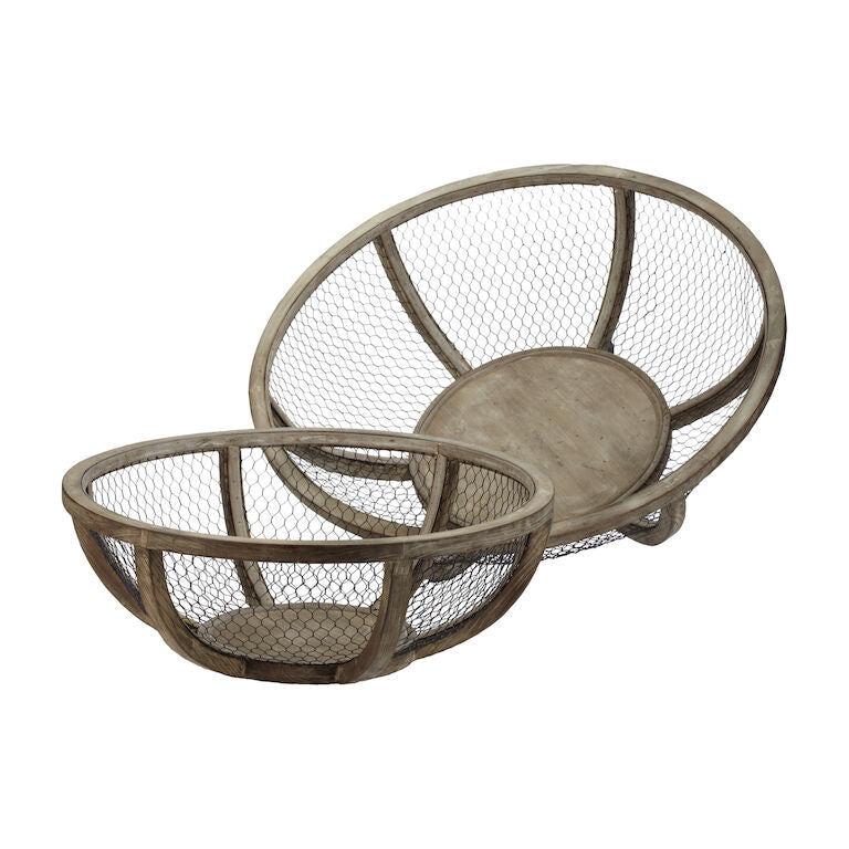 Elk Home, Wire Atlas Bowl - Set of 2