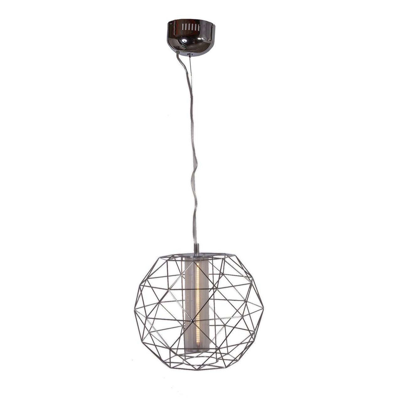 France & Son, Wire Geode Pendant Lamp