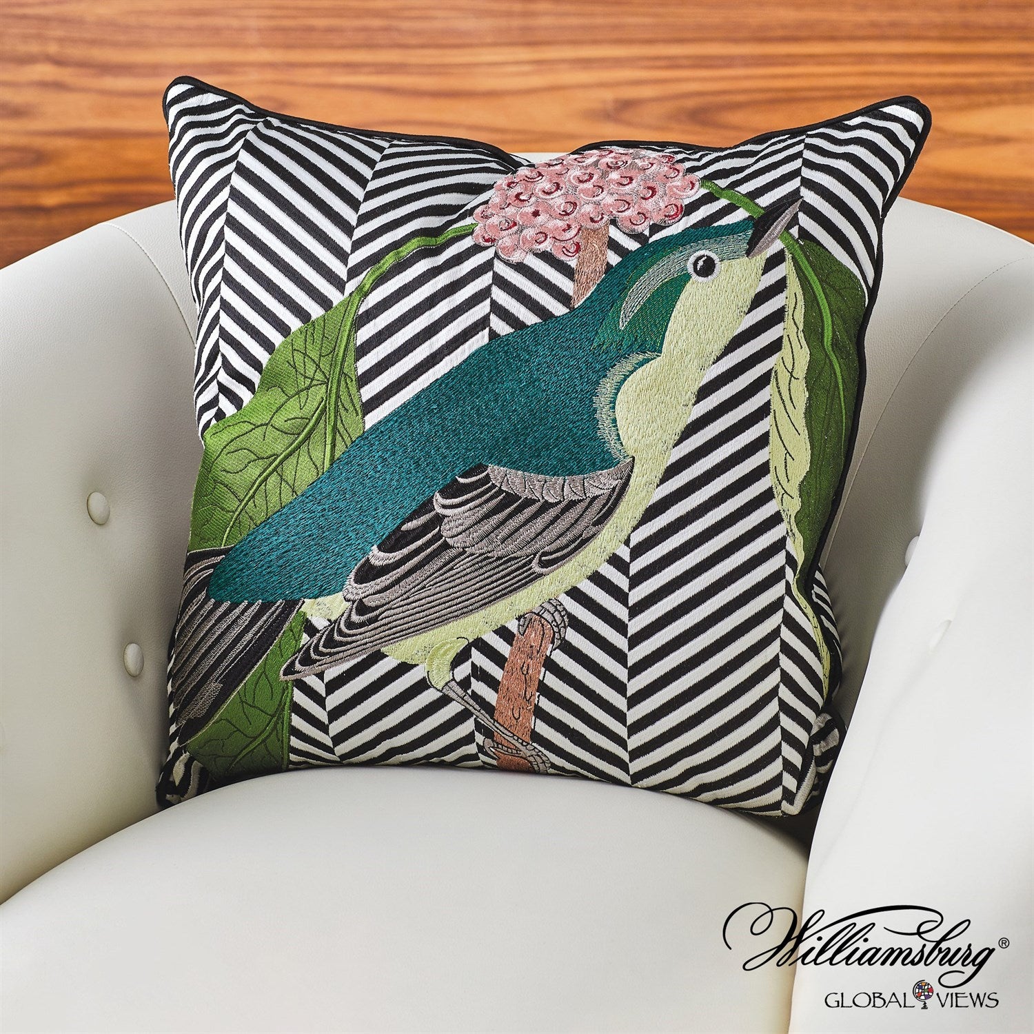 Global Views, Wood Warbler Pillow