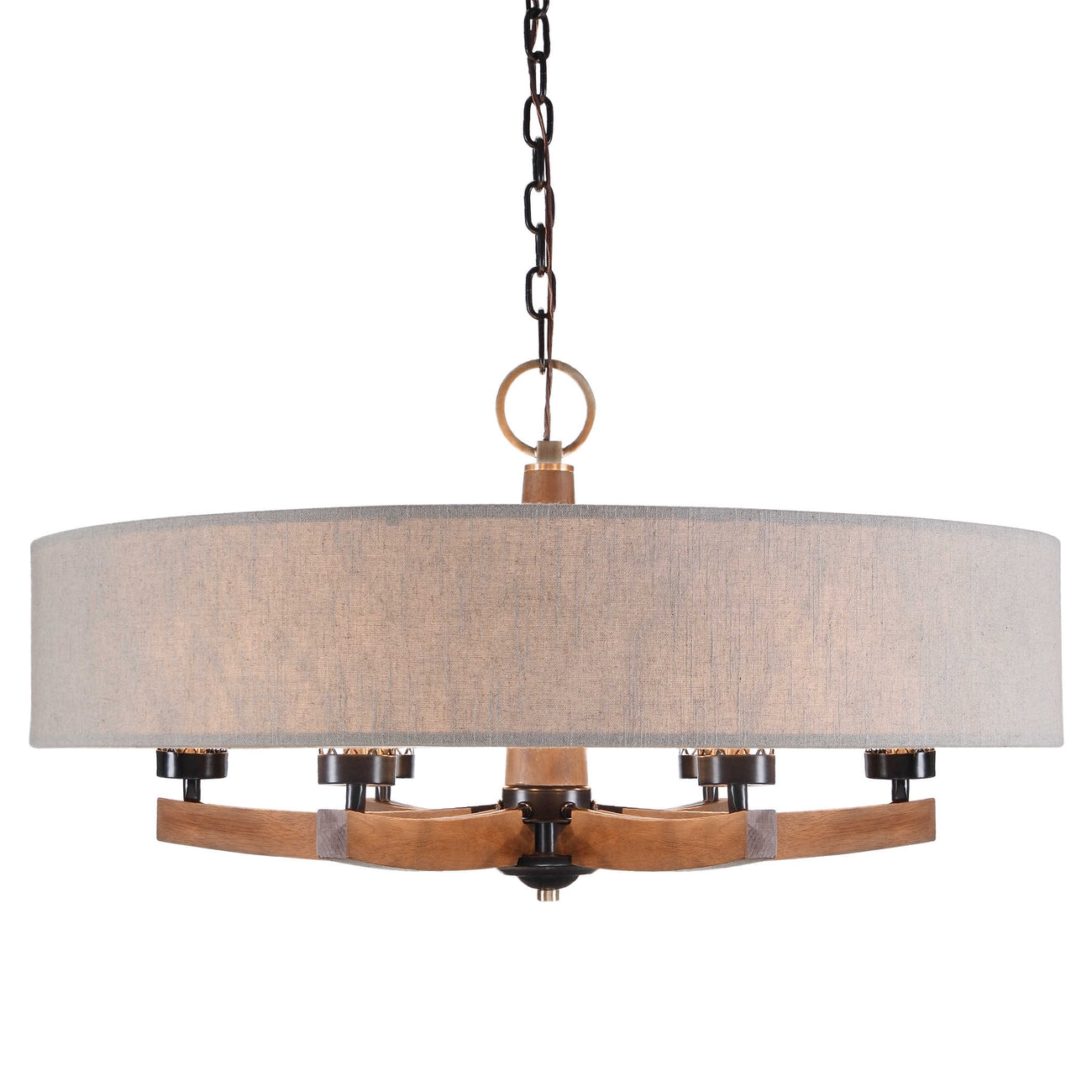 Uttermost, Woodall 6 Light Drum Chandelier