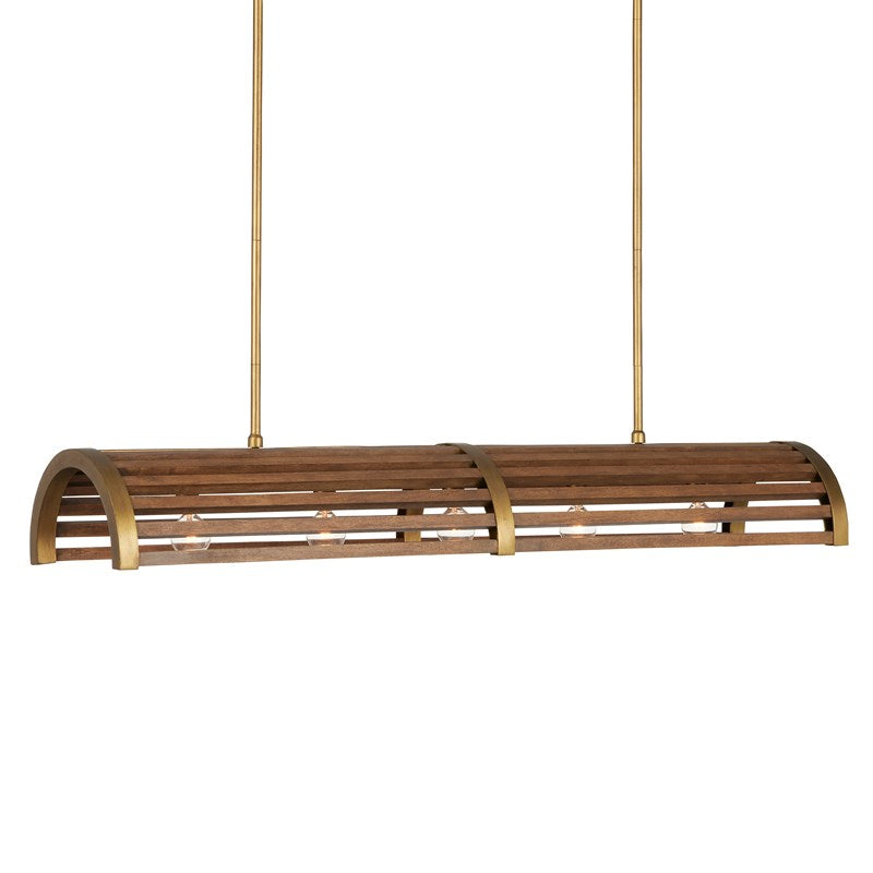 Currey, Woodbine Rectangular Chandelier