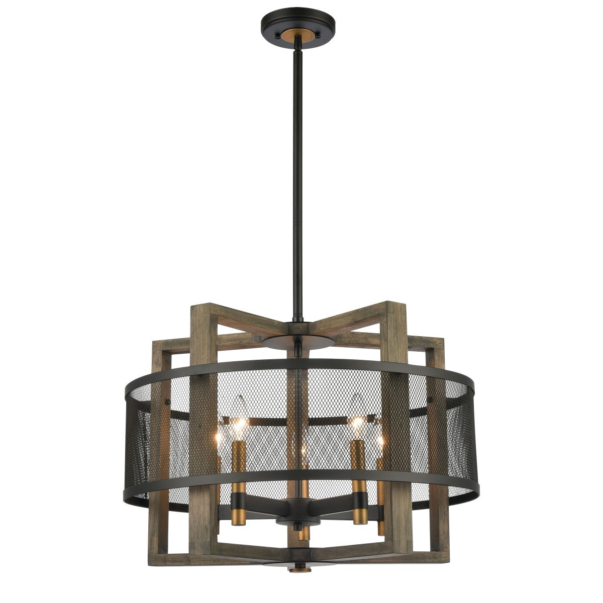 Elk Home, Woodbridge 22'' Wide 5-Light Chandelier - Matte Black