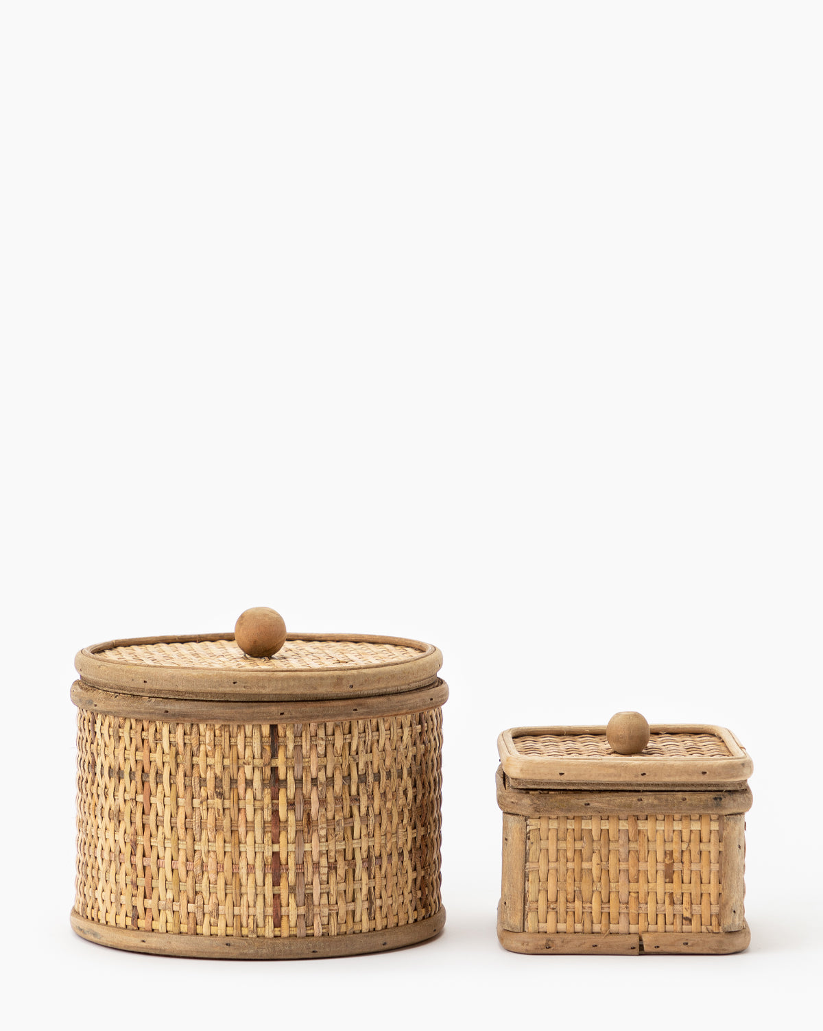 Kalalou, Woven Cane Tuscan Box