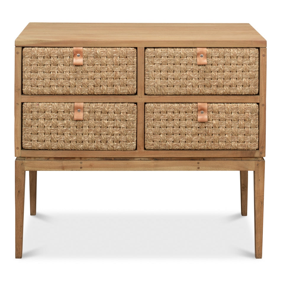 SARREID, Woven Front Chest Of Drawers