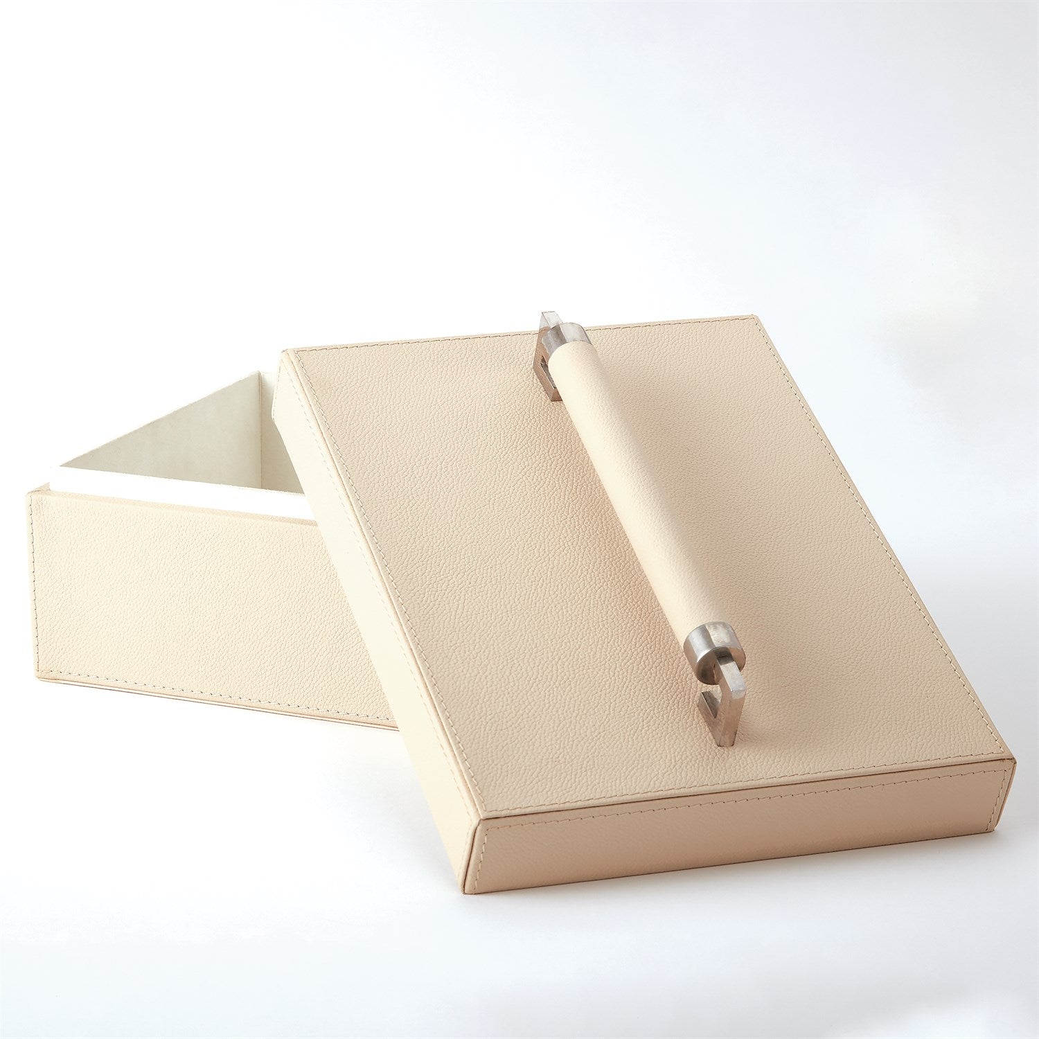 Global Views, Wrapped Leather Handle Box