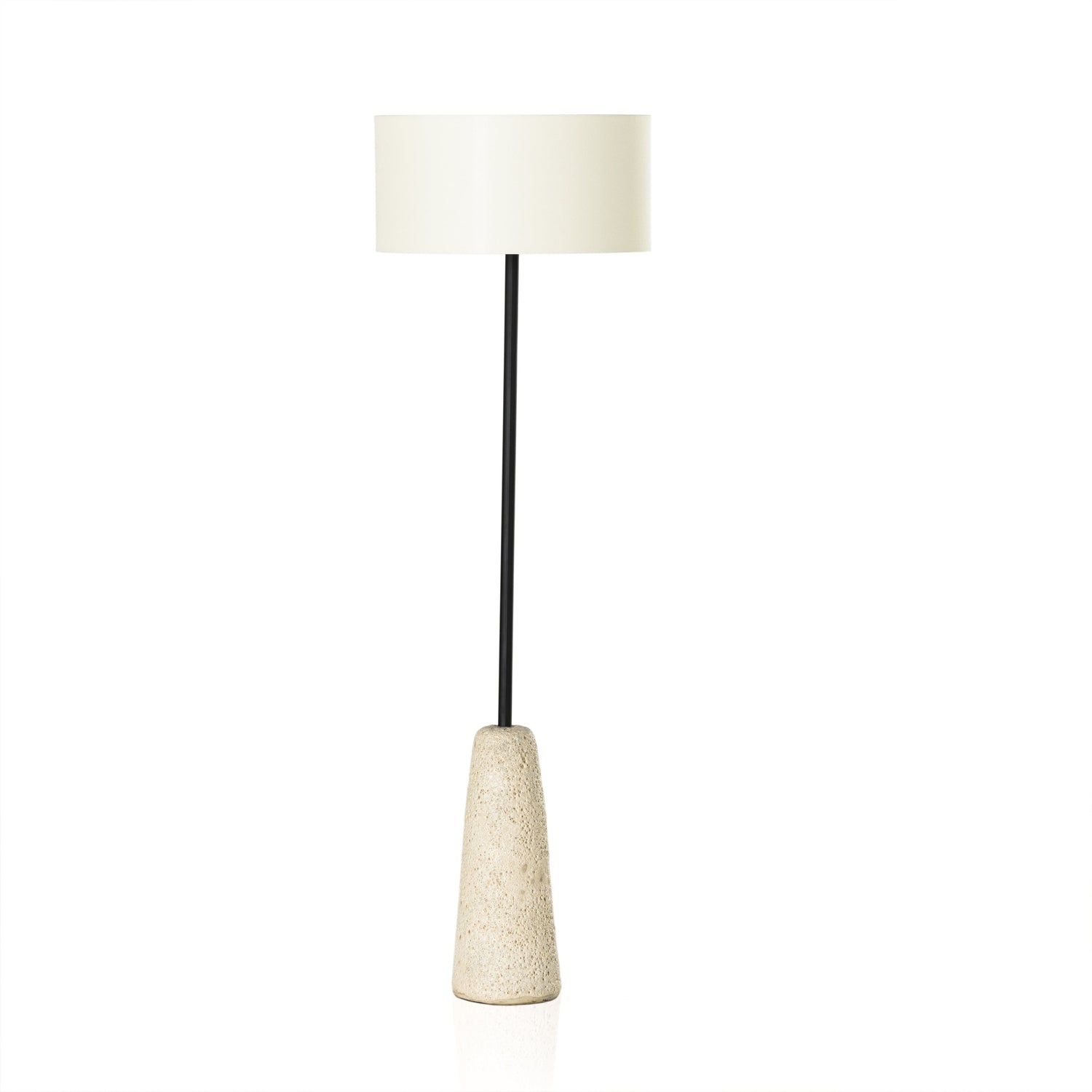 Four Hands, Wren Floor Lamp - Reactive White Glaze