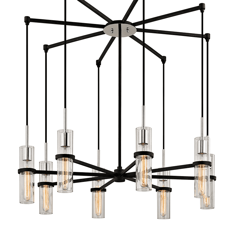 Troy Lighting, Xavier 8Lt Pendant Iron