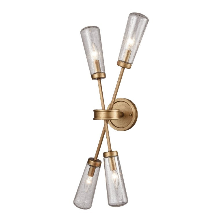 Elk Home, Xenia 31'' High 4 - Light Sconce - Matte Gold