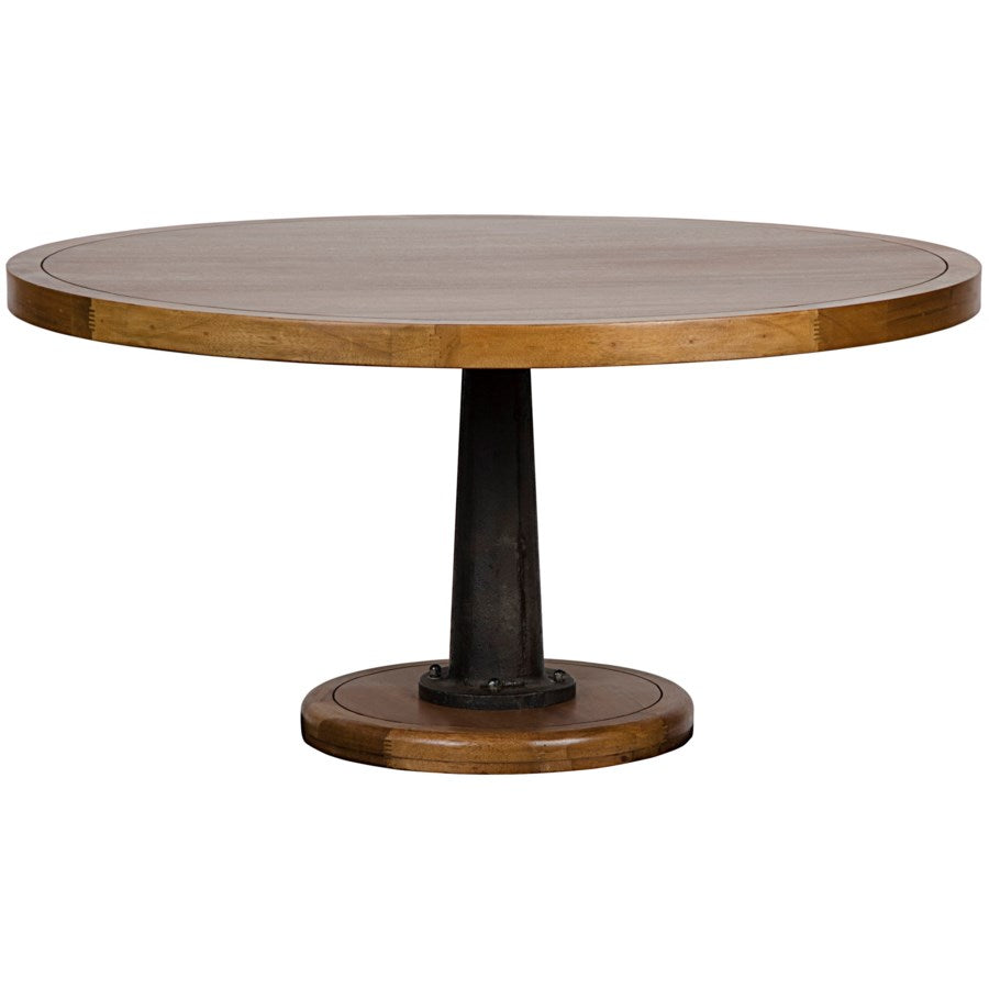 Noir, Yacht Dining Table with Cast Pedestal