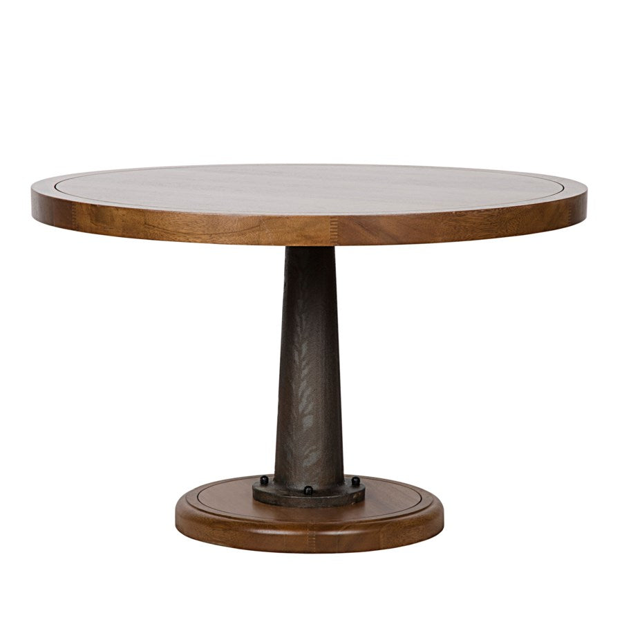 Noir, Yacht Dining Table with Cast Pedestal