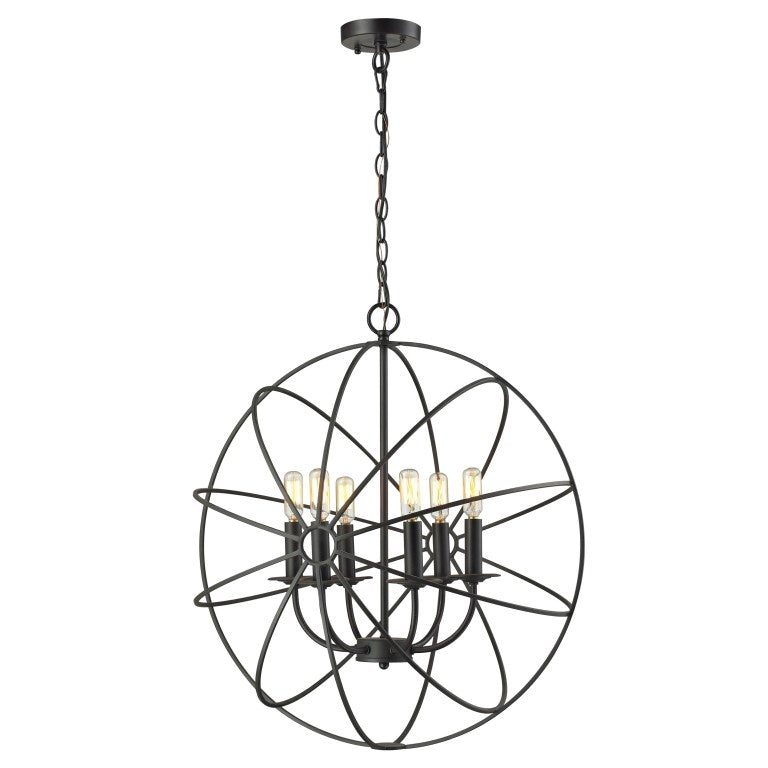 Elk Home, Yardley 23'' Wide 6-Light Chandelier - Oil Rubbed Bronze