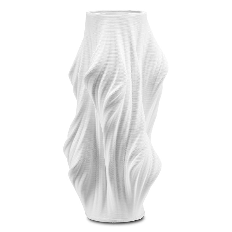 Currey, Yin White Vase