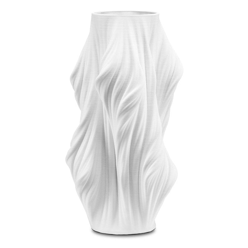 Currey, Yin White Vase