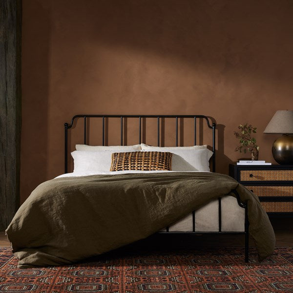 Four Hands, Zara Iron Bed - Midnight Iron