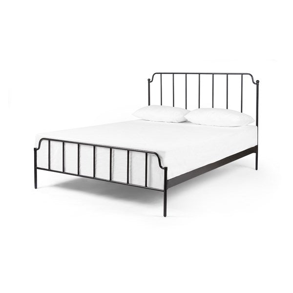 Four Hands, Zara Iron Bed - Midnight Iron