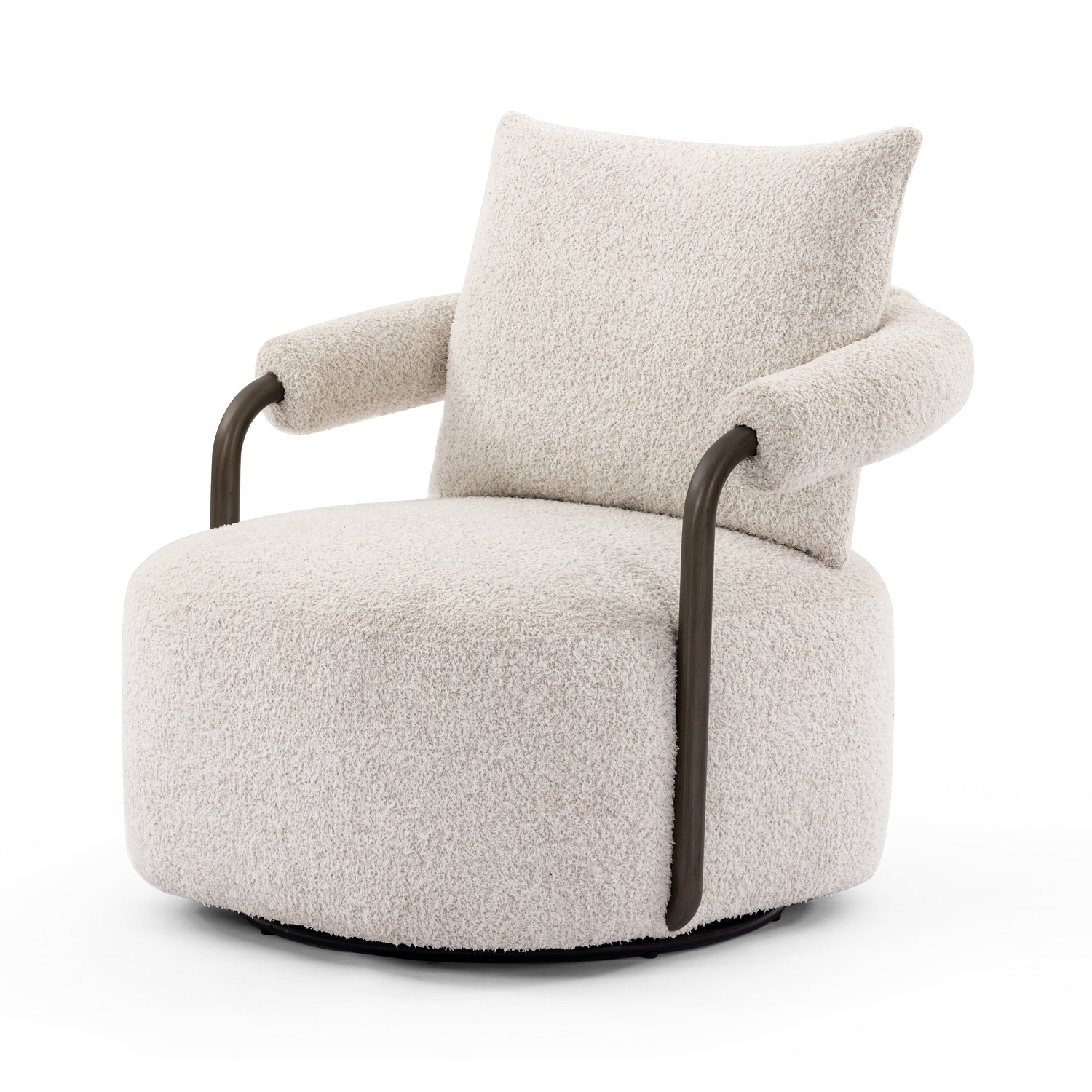 Four Hands, Zayden Swivel Chair - Sheldon Ivory