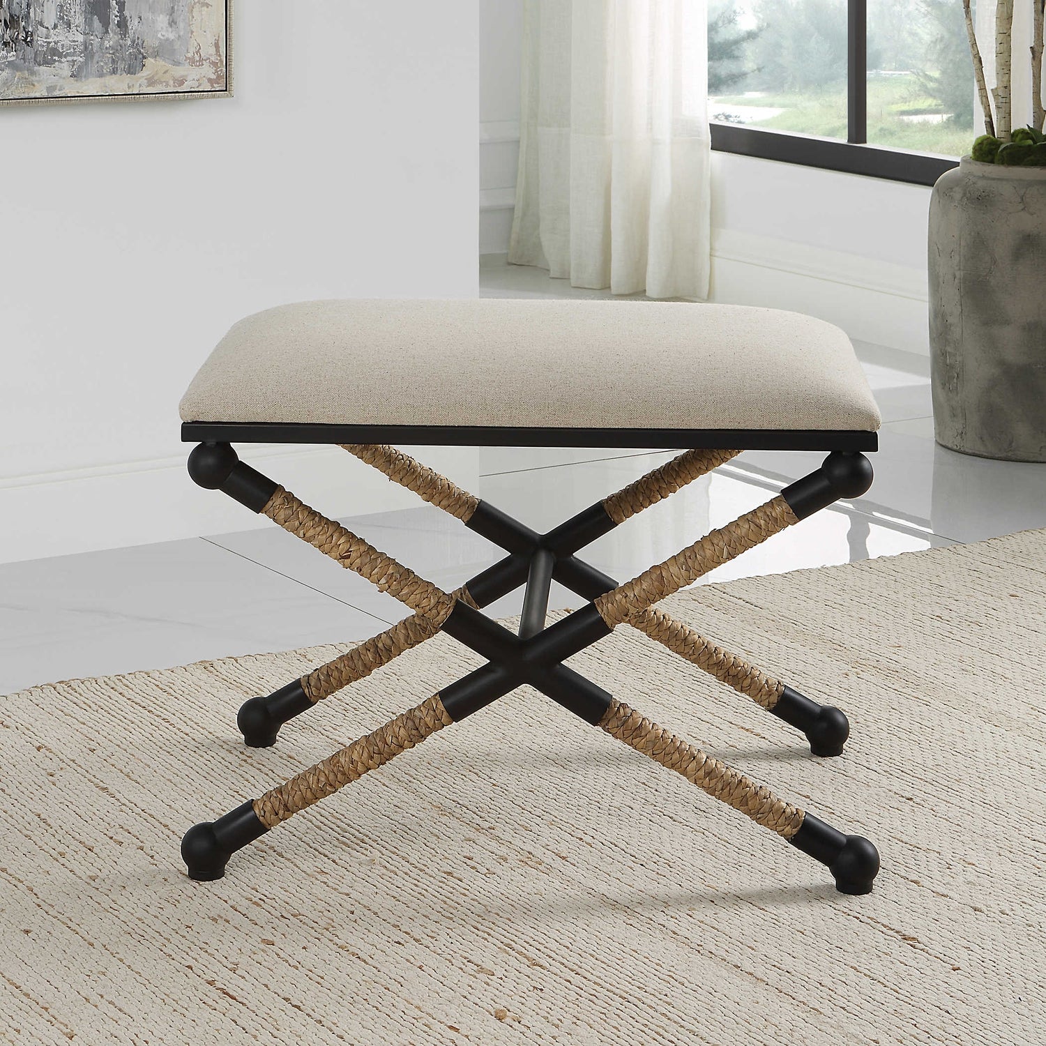 Uttermost, Zaynie Accent Bench Furniture