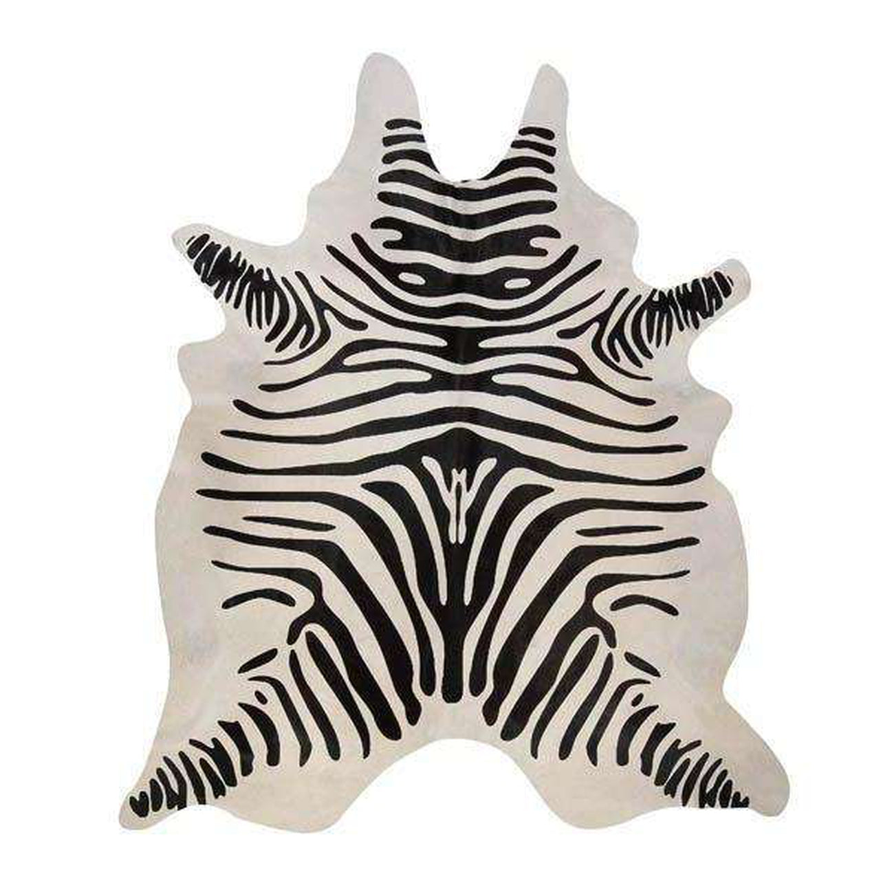 Pergamino, Zebra Off White Animal Print Cowhide
