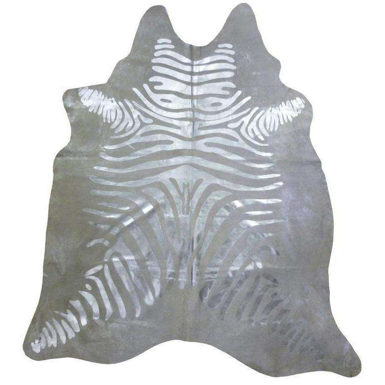 Pergamino, Zebra Silver Metallic Cowhide