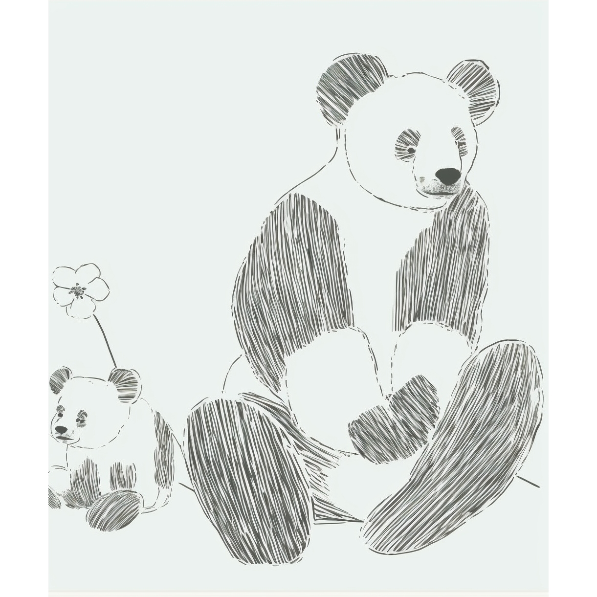 FASart, Zen Panda: A Sitting Sketch