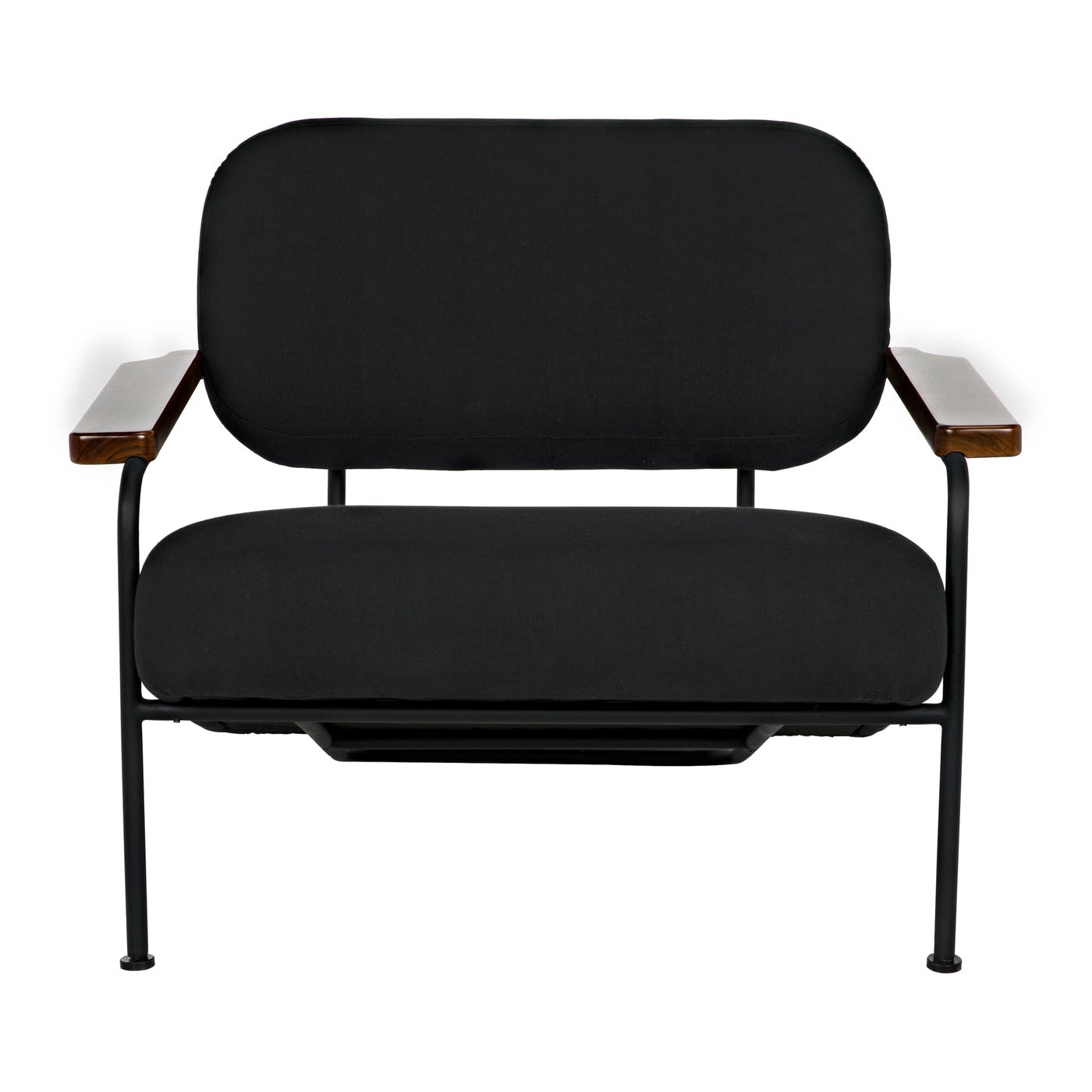 Noir, Zeus Chair - Black Fabric