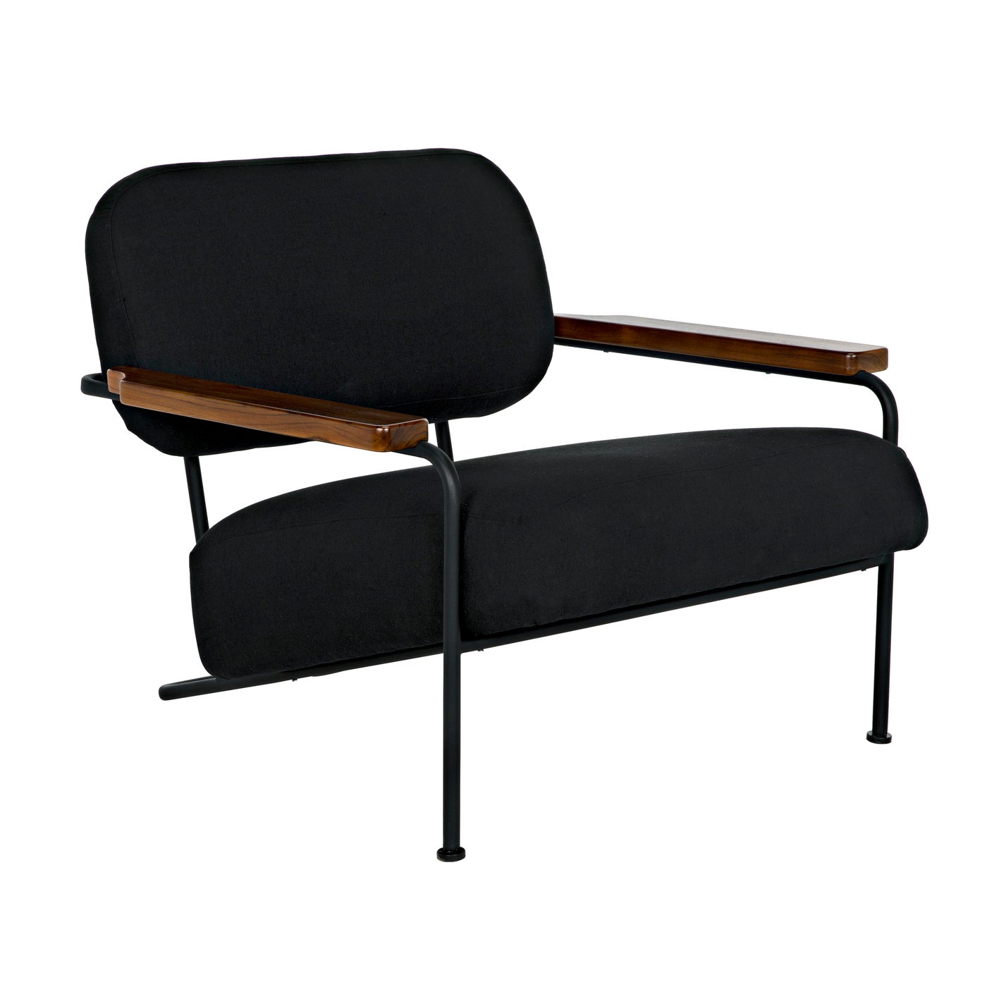 Noir, Zeus Chair - Black Fabric