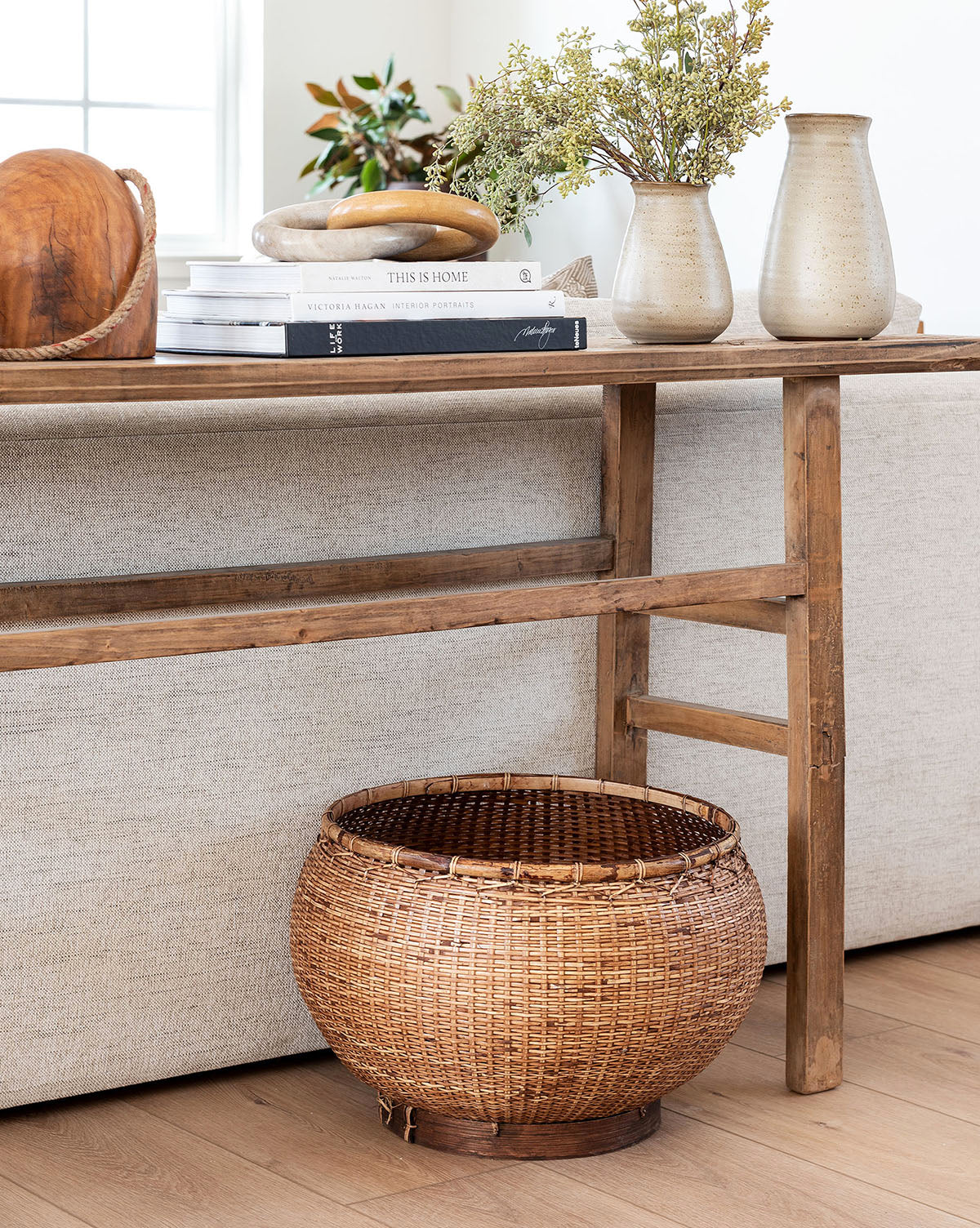 Accent Decor, Zia Round Basket