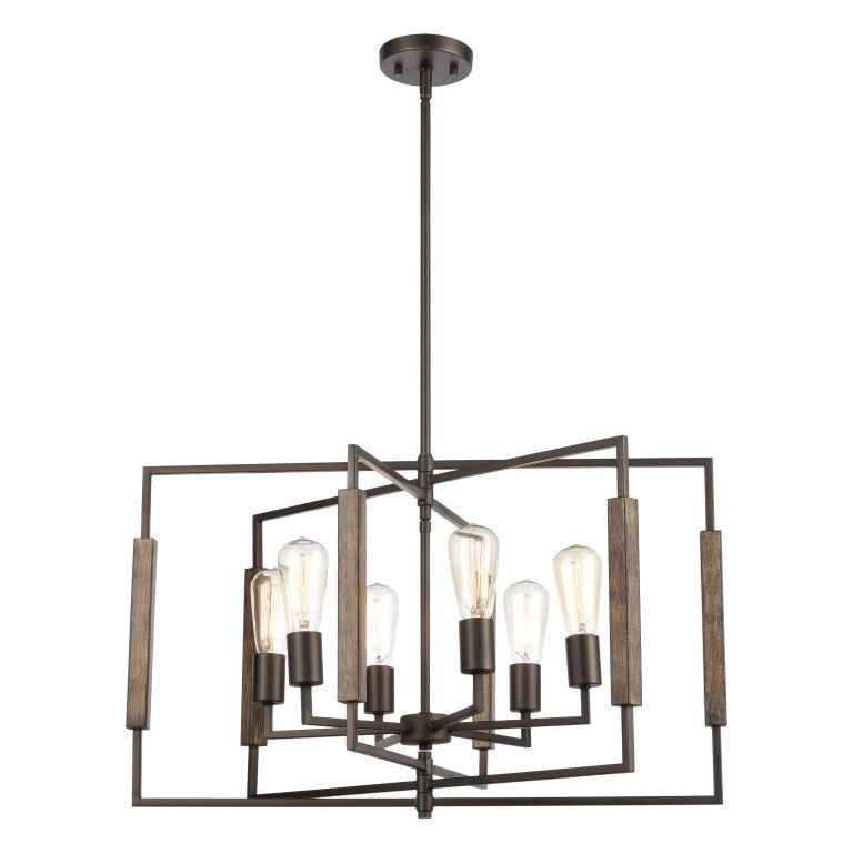 Elk Home, Zinger 28'' Wide 6-Light Chandelier